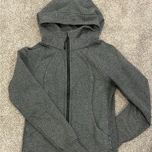 lululemon athletica Gray Hooded Jacket